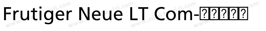 Frutiger Neue LT Com字体转换